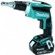 Makita Visseuse Placo 18 Volts Li-Ion 5 Ah sans fil plaque de plâtre DFS452RTJ