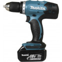 Makita Perceuse visseuse sans fil 18 Volts Li-Ion 3 Ah Ø diamètre 13mm (2 batteries) DDF453SFE