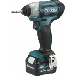 Makita Visseuse à chocs sans fil 10,8 Volts Li-Ion 4 Ah CXT 110 Nm TD110DSMJ