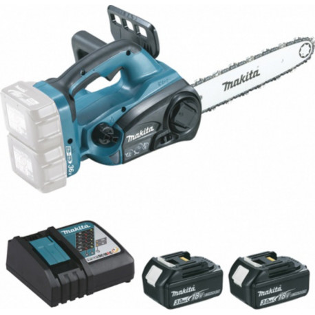 Makita Tronçonneuse d'élagage 36 V 2x18 V Li-Ion 3 Ah 30cm Makita DUC302RF2