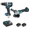 Makita Ensemble de 2 machines (DGA506 + DHP484) DLX2210TJ1