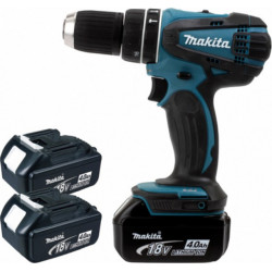 Makita Perceuse visseuse à percussion 18 Volts Li-Ion 4 Ah Ø 13 mm (3 batteries) DHP456RM3J