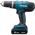 Makita Perceuse visseuse à percussion 18 Volts Li-Ion 1,1Ah diamètre 13mm modèle HP457DWE