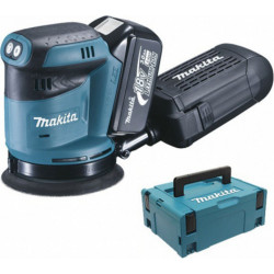 Makita Ponceuse Excentrique Ø 125mm - 18 v - 3 Ah - coffret Mac Pack - DBO180RFJ