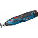 Outil rotatif (Type Dremel) multifonctions Bosch sans fil GRO 10,8 V-LI + coffret L-BOXX 2 batteries 2Ah 06019C5001