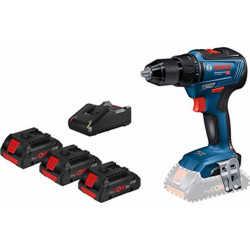 Perceuse-visseuse sans fil Brushless GSR 18V-55 + 2 batteries 4 Ah et chargeur Bosch Professional 06019H5200