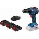 Perceuse-visseuse sans fil Brushless GSR 18V-55 + 2 batteries 4 Ah et chargeur Bosch Professional 06019H5200