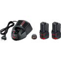 Chargeur + batterie Bosch pro 2,5 Ah Set de base 2xGBA 10,8 V 2,5 Ah O-B + AL 1130 CV 1600A004ZP