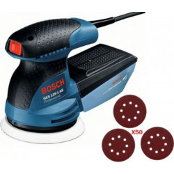 Ponceuse excentrique GEX 125-1 AE - 250 W - Ø 125 mm + 50 feuilles abrasives - Bosch Professionnel 0615990CY3