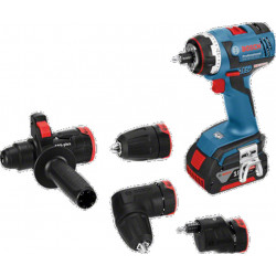 Perceuse visseuse Bosch pro FlexiClick fonction 5 en 1 GSR 18 V-LI FC2 + coffret L-BOXX 2 batteries 4Ah 06019E1100