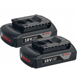 Lot de 2 Batterie 18 volts - 2x1.5Ah Lithium - Bosch 2607336803