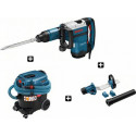 Marteau piqueur SDS-max GSH 7 VC Coffret standard + Aspirateur GAS 35 M AFC + Accessoire GDE MAX - Bosch Prof 0615990G1R