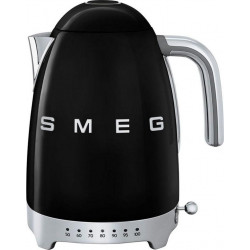 Smeg Bouilloire Température Réglable Noir 2400W 1,7L KLF04BLEU