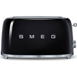 Smeg Grille-Pain Noir 1500W 4 Tranches TSF02BLEU