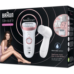 Braun Epilateur Électrique Silk-Epil Sensosmart + Brosse 9 9-880