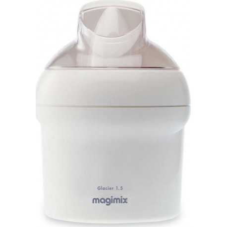 Magimix Sorbetière Turbine à glace Glacier 15W 1,5L Blanc 11667