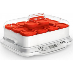 SEB Yaourtière Multi Delices Express Rouge 600W 12 Pots YG661500