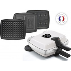 Lagrange Gaufrier - Croque-monsieur Croque, gaufrier, gaufrette Super 2 Gaufres Blanc