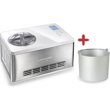 Lagrange Sorbetière - Turbine à glace Turbine à glace Glaces Pro 2L double cuve 419022