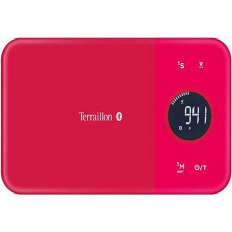 Terraillon Balance de cuisine connectée Nutritab Cranberry