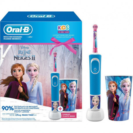 Oral-B Hygiène bucco-dentaire Brosse à dents électrique D170 Kids Reine des Neiges SPECIAL