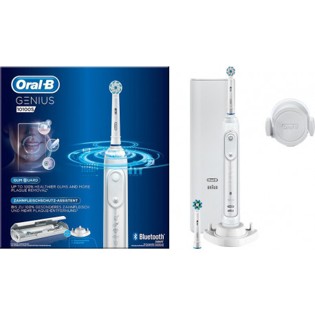 Oral-B Hygiène bucco-dentaire Brosse à dents électrique Genius 10100S Blanche