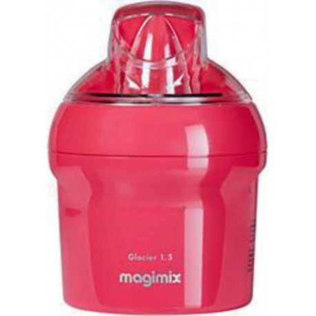 Magimix Sorbetière Turbine à glace Glacier 15W 1,5L Rose 11672