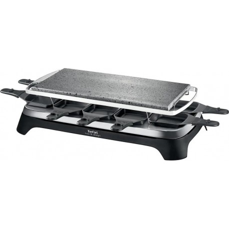 Tefal Raclette Pierrade Inox Design 1350W 10 Personnes PR457812