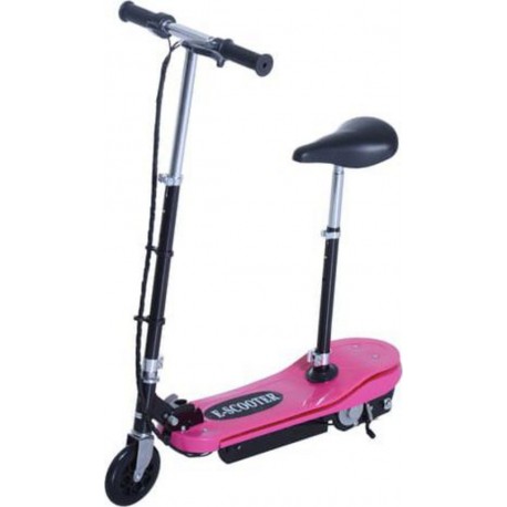 Homcom Trottinette électrique 120 W pliable pour enfants à partir de 7 ans lumière LED hauteur de guidon et selle réglable 12 Km