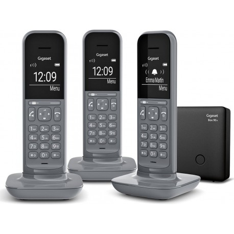 Gigaset Téléphone CL390A TRIO DARK GREY