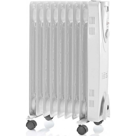 Nedis Radiateur bain d'huile 2000W Blanc