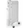 Nedis Radiateur à Huile Mobile 1 500 W Blanc