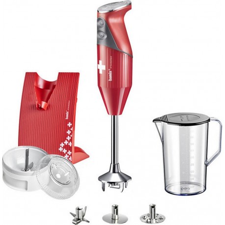 Bamix Mixeur M200 SwissLine rouge/croix Suisse