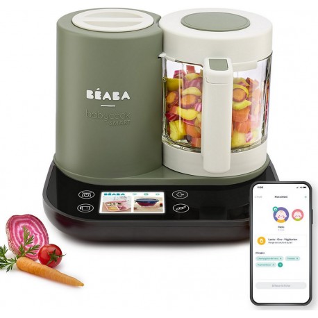 Beaba Mixeur Cuiseur Bébé Babycook Smart vert de gris