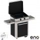 ENO Plancha gaz Combo Enosign 65 Inox et Noir