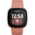 Fitbit Montre sport Versa 3 Or et Argile