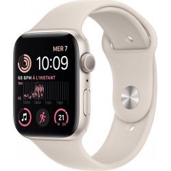 Apple Watch Montre connectée SE 44MM Alu/Lumiere Stellaire