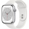 Apple Watch Montre connectée 45MM Alu Argent/Blanc Series 8