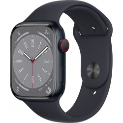 Apple Watch Montre connectée 45MM Alu/Minuit Series 8 Cellular