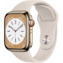 Apple Watch Montre connectée 41MM Acier Or/Lum Stellaire Series 8 Cel