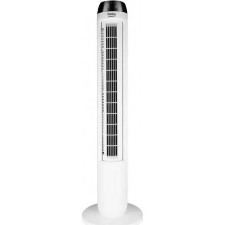 Beko Ventilateur Colonne Blanc Noir 45W EFW6800W