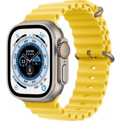 Apple Watch Montre connectée 49MM Titane/Ocean Jaune Ultra Cellular