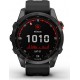 Garmin Montre sport Fenix 7S solar gray avec bracelet noir