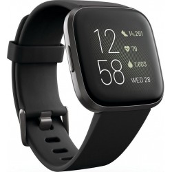 Fitbit Montre sport VERSA 2 NOIR CARBONE