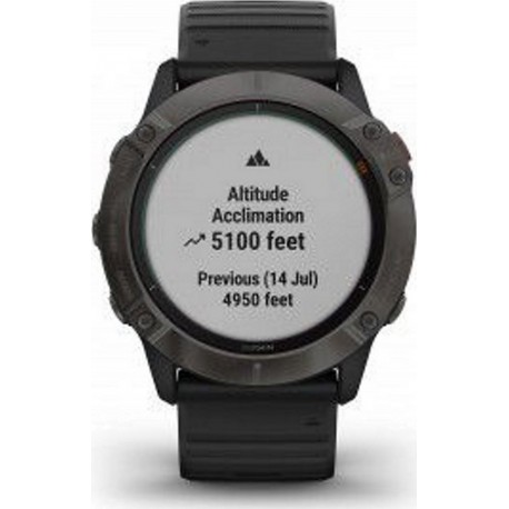 Garmin Montre sport Fenix 6X Solar Carbon