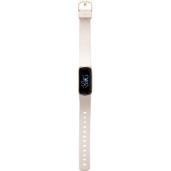 Fitbit Bracelet connecté Luxe or blanc