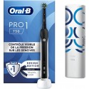 Oral-B Brosse à dents électrique Pro 1 noire et etui de voyage