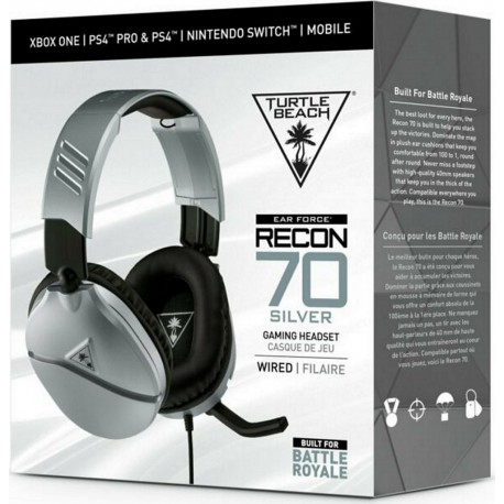 Turtle Beach Casque gamer Recon 70 Silver