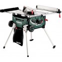 Metabo Scie circulaire de table sans fil TS 36-18 LTX BL 254 metabo, avec socle et fonction trolley, carton, 18V 4x8Ah LiHD + AS