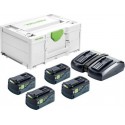 Festool Set Énergie SYS 18V 4x5,2/TCL 6 DUO 577136